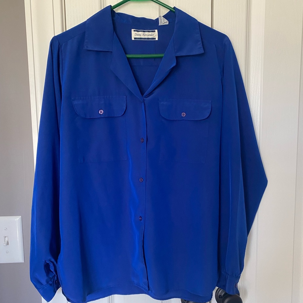 very silky button down shirt